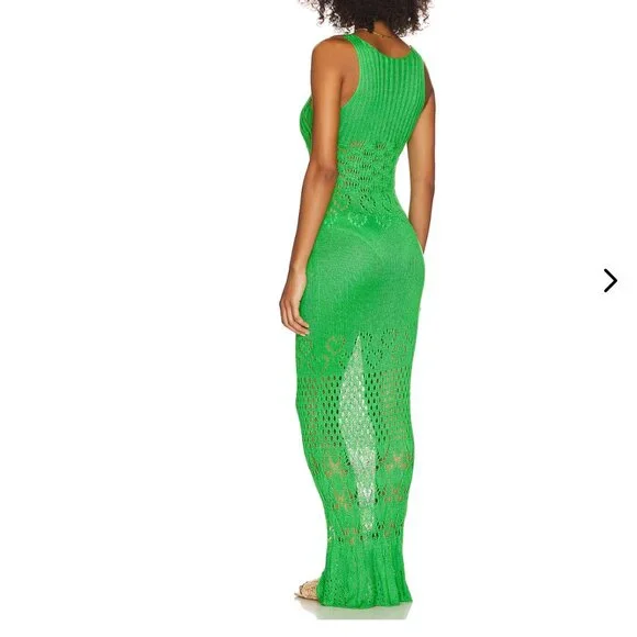 NWOT Revolve Beach Riot Tracy Dress in Island Green Swim Coverup - Picture 3 of 8